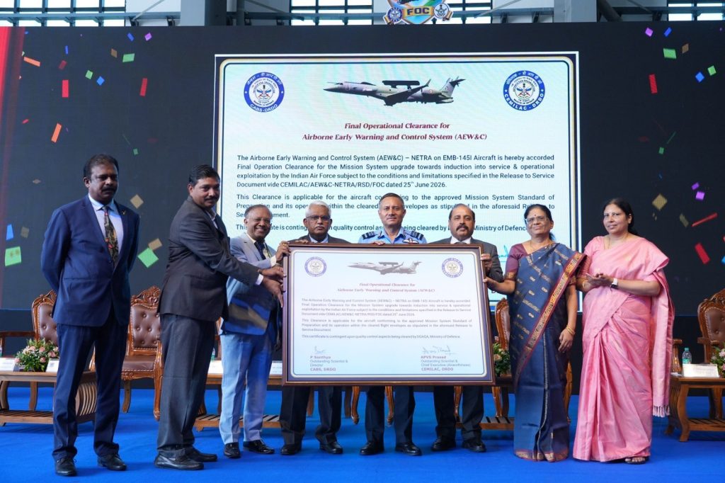 India declares Netra Mk 1 airborne early warning fleet fully operational