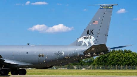 New Photos Offer Clearest View Yet Of Temporary Repairs On Another KC-135 Damaged During Iran War