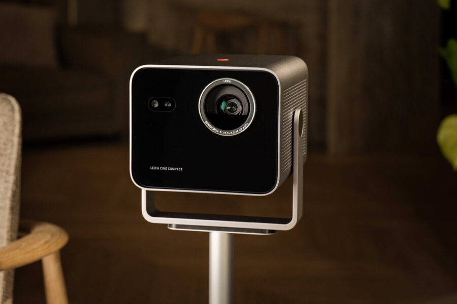 Leica Shrinks Its Home Cinema Down to a 4K Projector You Can Point Anywhere