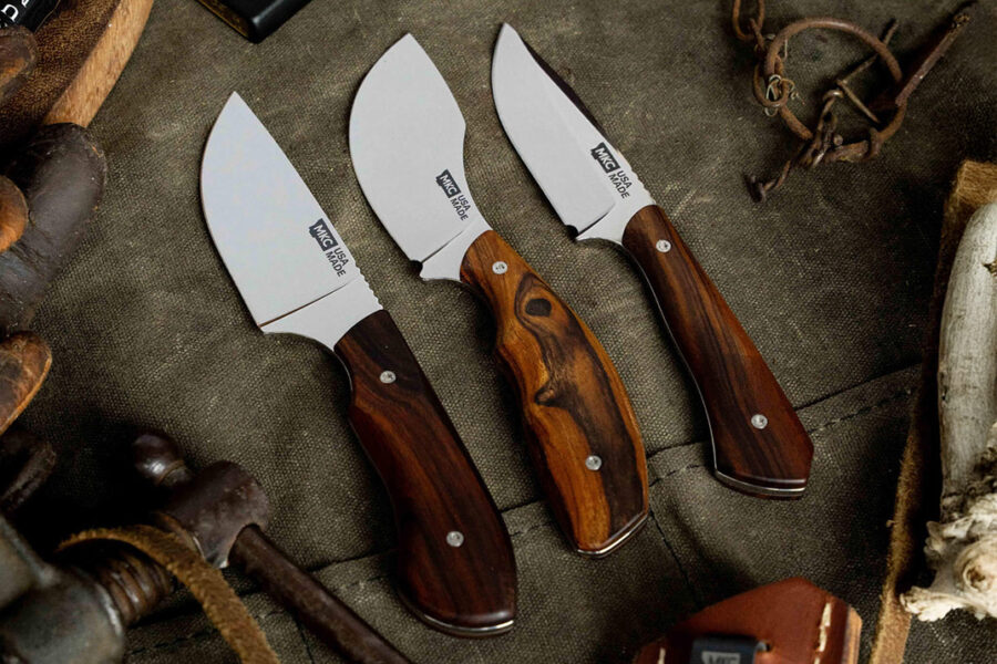 MKC Polished Three MagnaCut Blades in Desert Ironwood for Its Traditions Drop