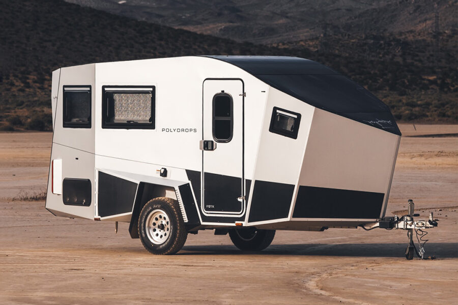 Polydrops Lifted Its Stealth-Fighter Solar Trailer 4 Inches and Sent It Off-Road