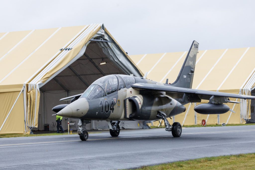 Skyhawks and Alpha Jets from Top Aces fly adversary air for Danish F-35As
