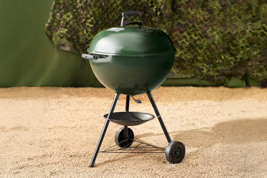 Weber Wrapped Its Iconic Charcoal Kettle in Military Olive to Salute U.S. Service Members