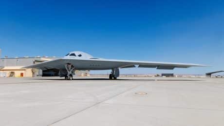 Operational and Developmental Test Pilots Fly Together on B-21 Raider