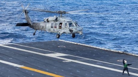 U.S. Navy MH-60S Seahawk Makes Emergency Water Landing In Arabian Sea, One Crew Member Missing
