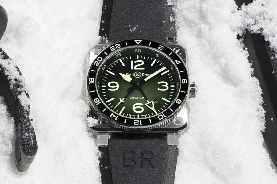 Bell & Ross Turned Its Square-Cased GMT Into an Aurora-Inspired Lume Monster