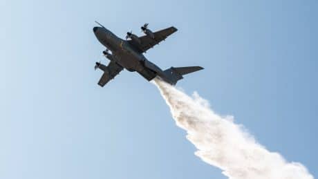 Airbus A400M Debuts Firefighting Mission as Wildfires Blaze Through France and Spain