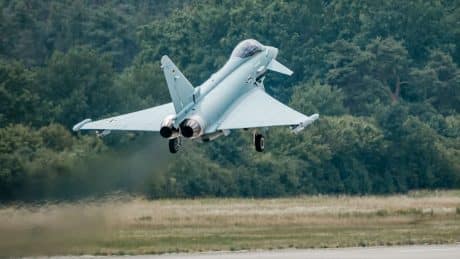 Germany’s First Tranche 4 Eurofighter Makes Maiden Flight