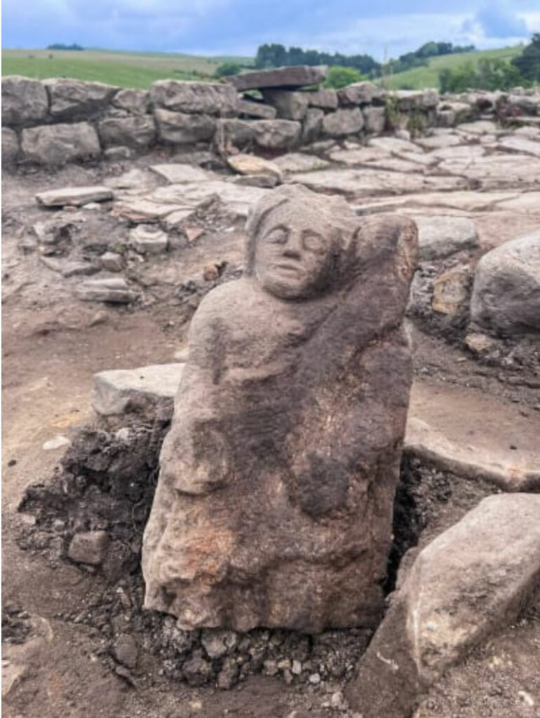 Relief of Protective Deity Uncovered at Vindolanda