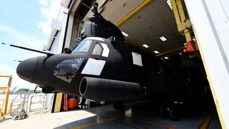 New RAF H-47ER Chinooks Revealed Sporting 160th SOAR Style Black Paint Scheme
