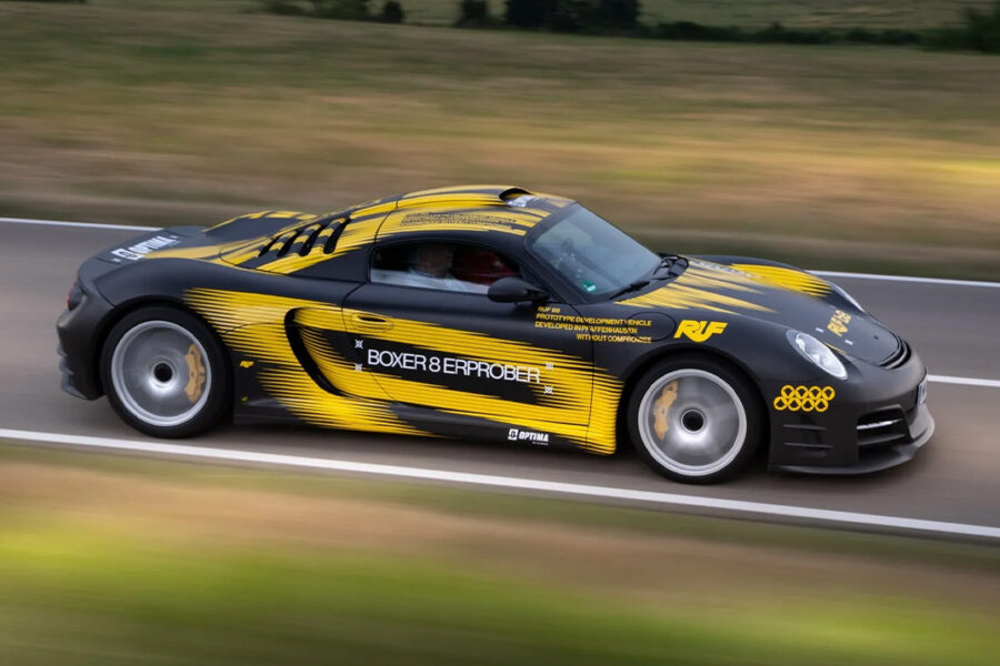RUF Built a 1,000-HP Twin-Turbo Flat-Eight From Scratch and Bolted It to a 6-Speed Manual