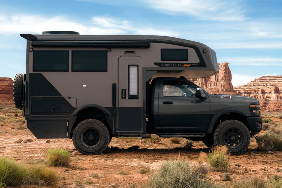 Storyteller Overland’s GXV WILD Drops Its Entire Rear Wall Into a Back Porch