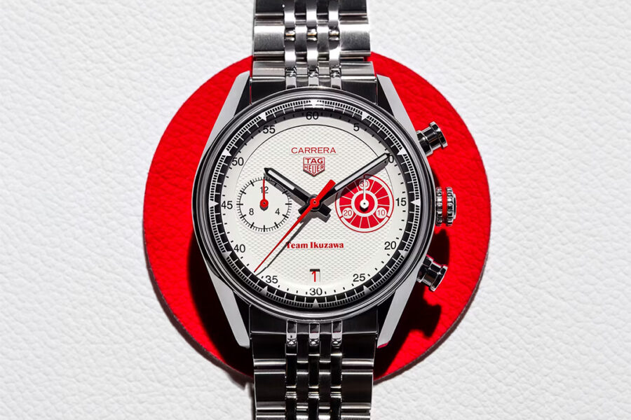 TAG Heuer Shrunk Its Vintage Pit-Lane Stopwatch Into the Carrera Team Ikuzawa Chronograph