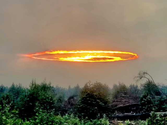 Huge UFO cloaked becomes visible as “hole” in low cloud ceiling seen across Australia, July 8, 2026, UAP Sighting News.