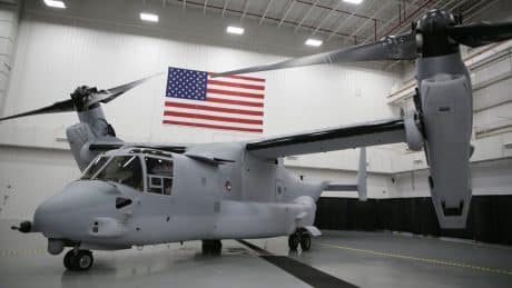 U.S. Marine Corps Receives its Last MV-22 Osprey