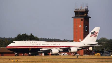 New VC-25B Bridge Air Force One Visits RAF Mildenhall