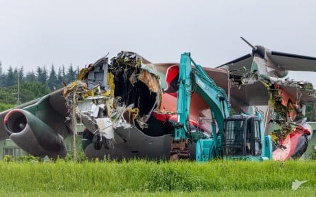 End of an Era: JASDF Dismantles C-1 Prototype 002