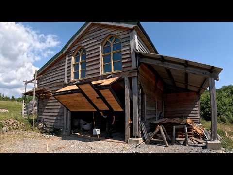 Timber Framed Barn Part 39 Horizontal Bifold Door