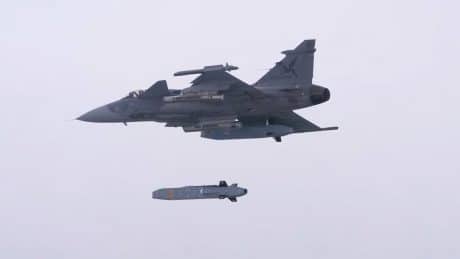 Swedish Gripen Launches Taurus KEPD 350 Cruise Missile for the First Time