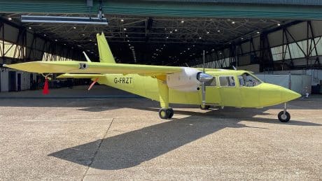First UK Built Britten-Norman Islander in Nearly 60 Years Rolls Off Production Line
