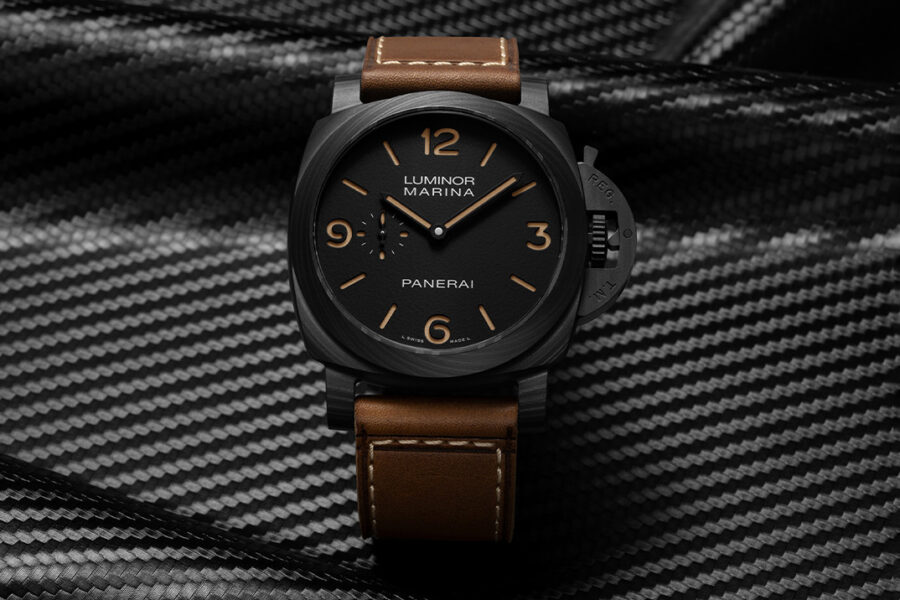Panerai’s 100-Gram Luminor Marina Fakes 60 Years of Tritium Aging in Carbon Fiber
