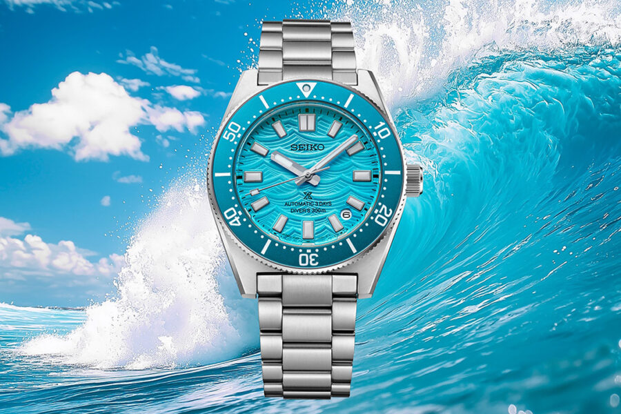 Seiko’s Fan-Voted 1965 Heritage Diver Wears Tropical Water on Its Wave Dial