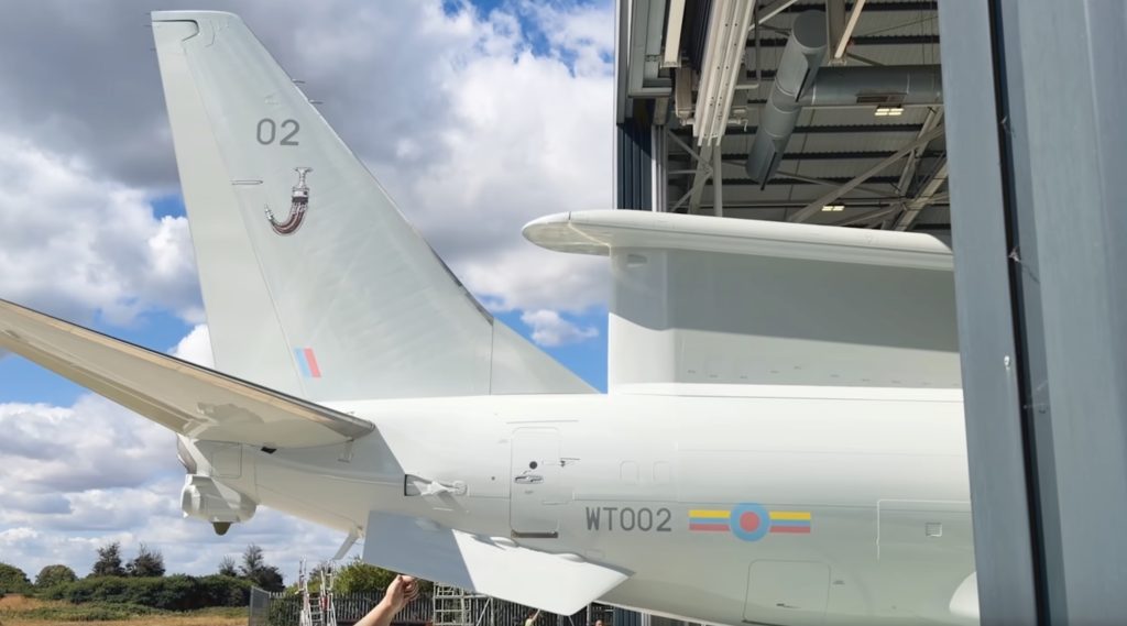 Boeing rolls out second RAF Wedgetail in full livery