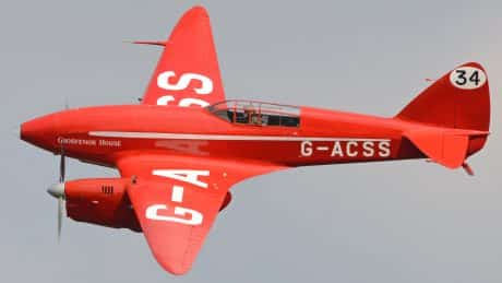 Iconic Shuttleworth DH.88 Comet Racer Damaged After Landing Incident