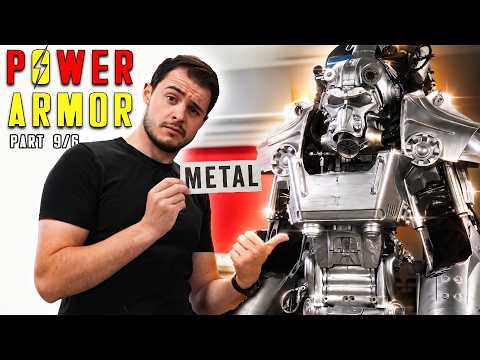 Covering the POWER ARMOR in this SUPER ALLOY | Real Life Power Armor (Part 9/6)
