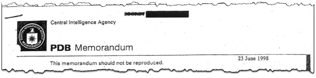 CIA Releases 71 Presidential Daily Briefs Detailing Intelligence Before 9/11 Attacks