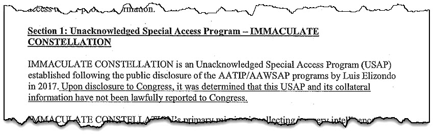 Pentagon Says It Has No Record of “Immaculate Constellation” — NSA Denies Appeal and Won’t Say Whether It Does