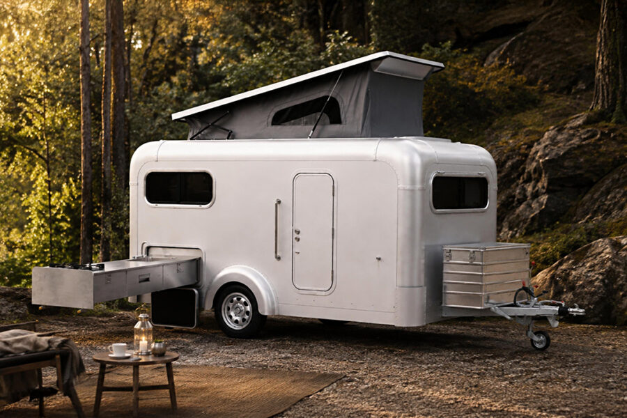 Lume Shrinks Its Hand-Riveted Aluminum Camper Into the Featherweight Ranger