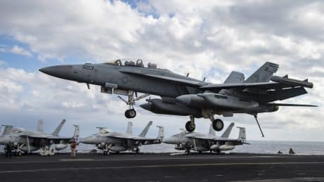 [Updated] Two Naval Aviators Eject Following Mishap on USS Eisenhower