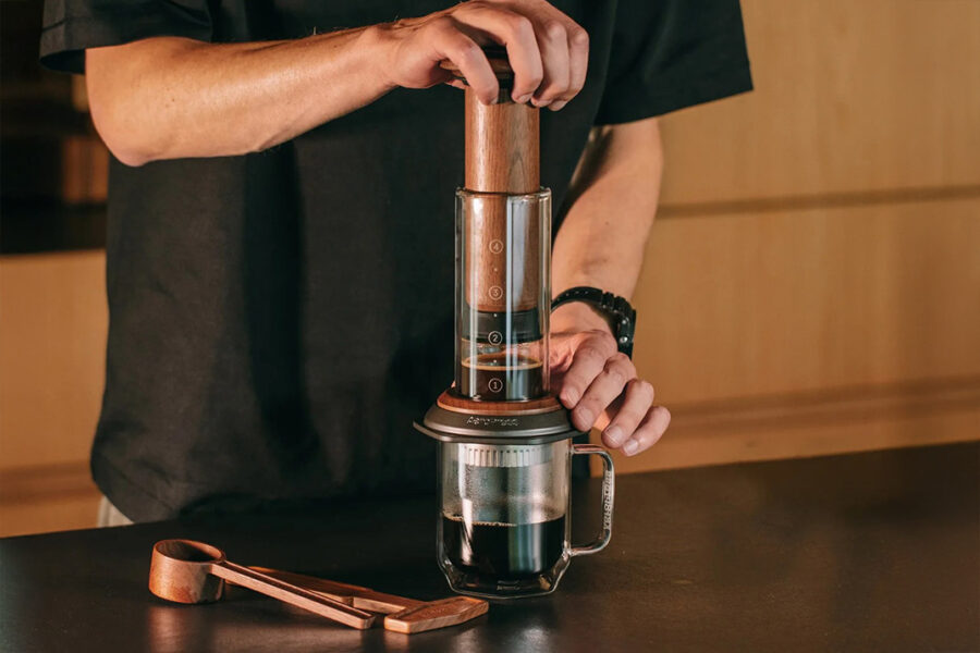 AeroPress Wraps Its Cult-Classic Brewer in Solid Black Walnut