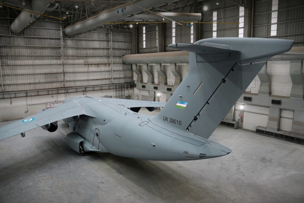 Embraer unveils first C-390 airlifter for Uzbekistan air force