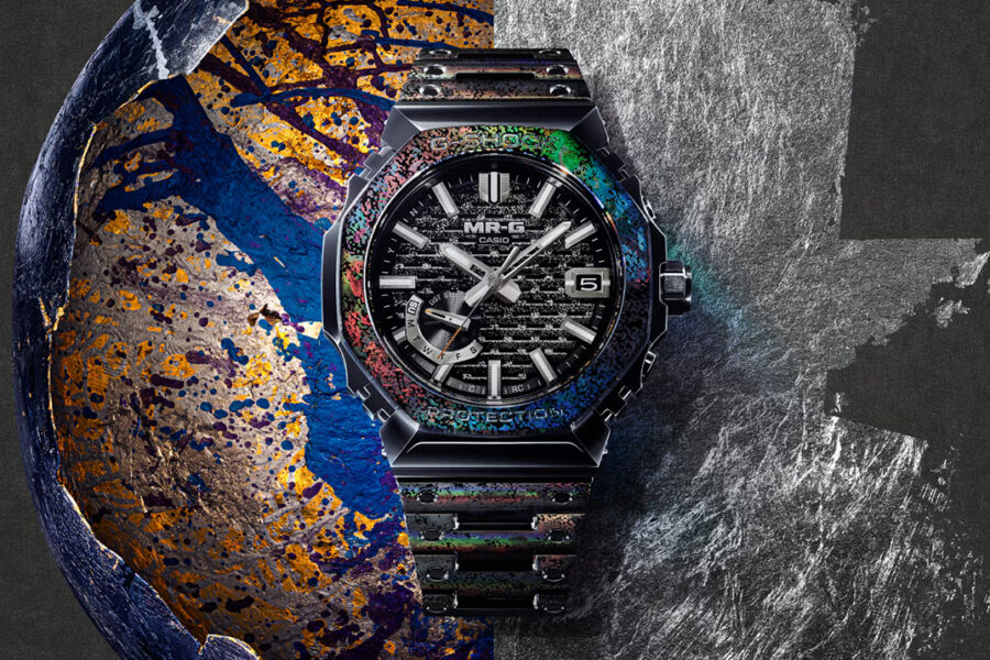 G-Shock Made a $7,000 Titanium CasiOak With a Platinum Leaf Dial Finished by a Kyoto Master