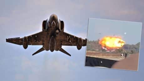 Greek F-4 Phantom Crashes During Airshow Near Athens