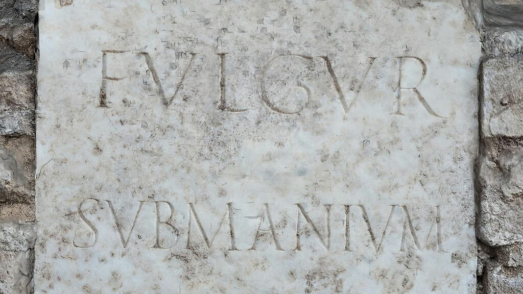 Roman Inscription Marks Lightning Strike at Hadrian’s Villa
