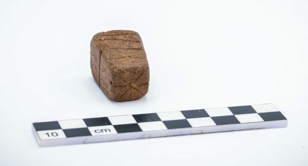 Engraved Sandstone Die Found in Peru