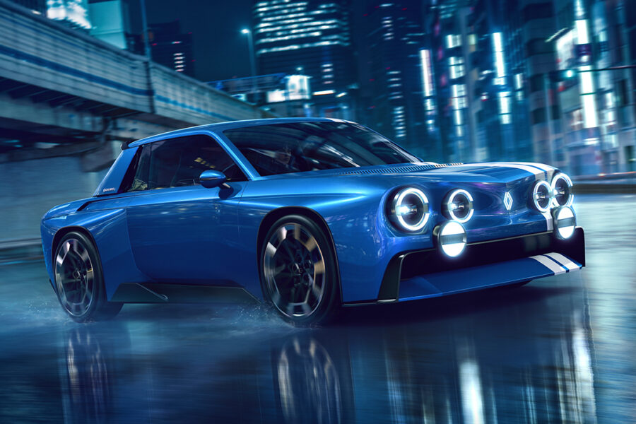 Renault Revives the Legendary 8 Gordini as a RWD, Carbon-Bodied Electric Restomod