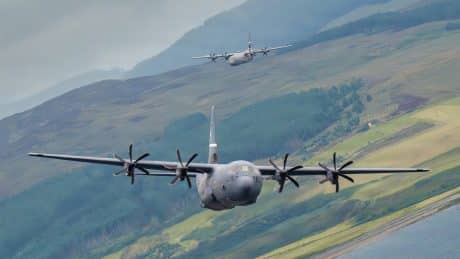 Kentucky Air National Guard C-130s Perform Rare SAR Exercise with Royal Navy Merlin