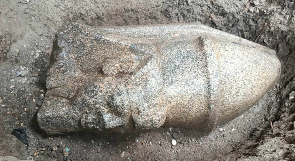 Fragments of Colossal Statues Uncovered in Northern Egypt