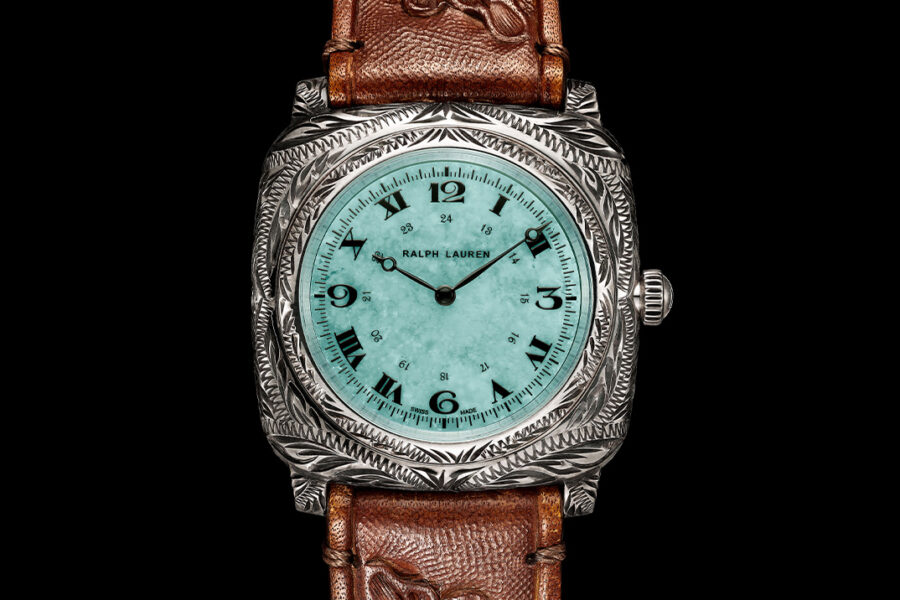 Ralph Lauren’s “Aged” Western Cushion Returns at 38mm With a One-of-a-Kind Turquoise Dial