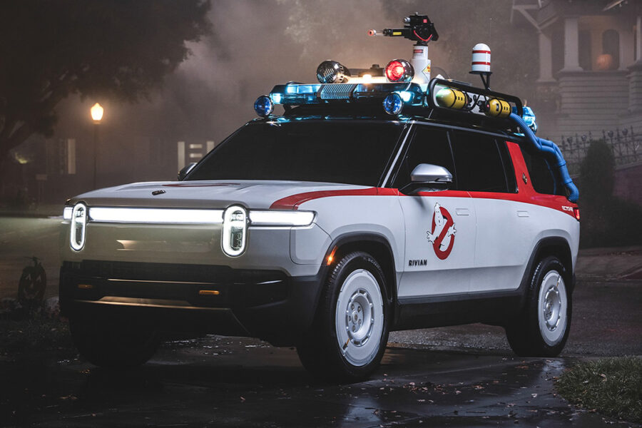 Rivian Built a Real Ghostbusters Ecto-R1 and Got Bill Murray to Suit Back Up for the Launch